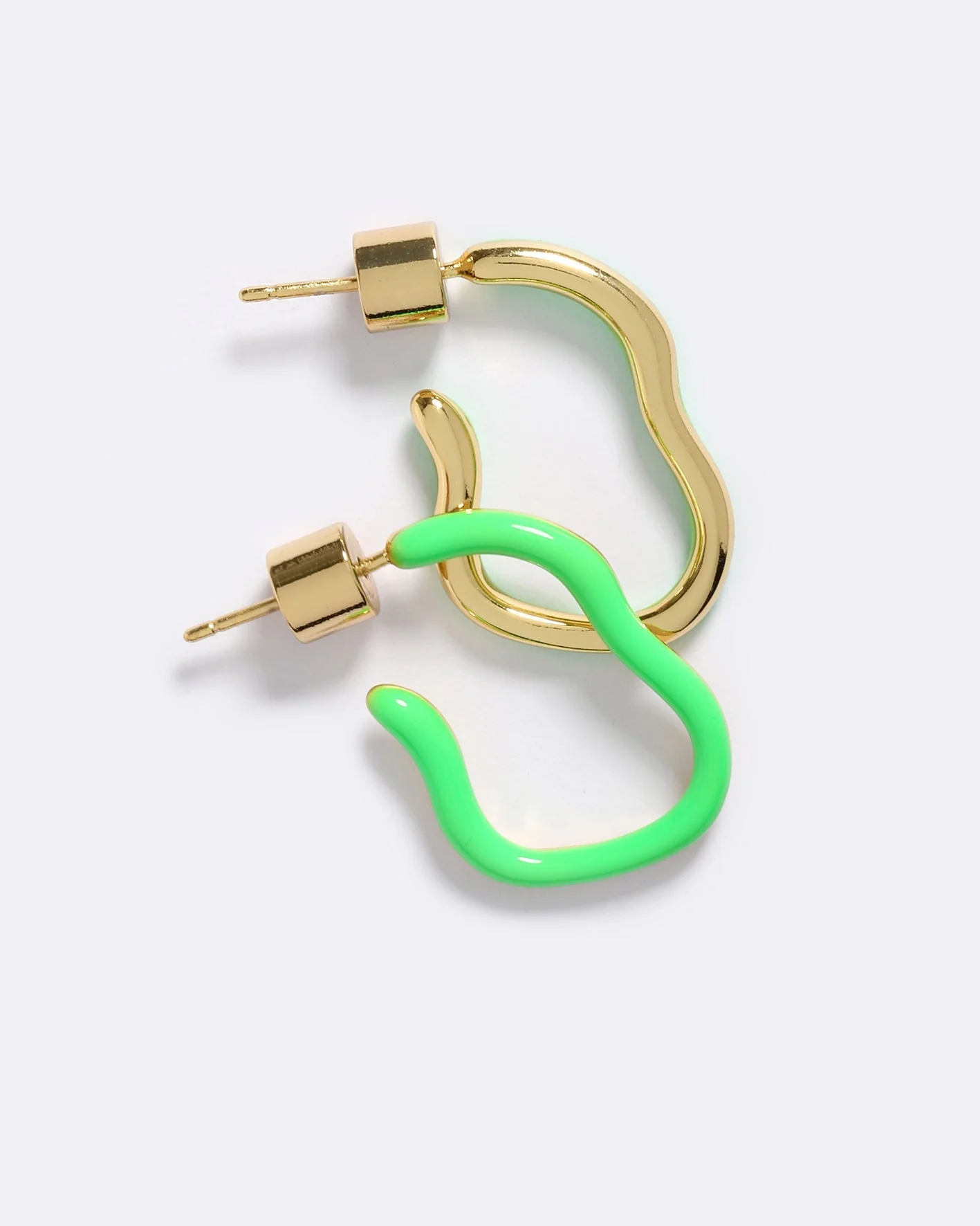BABY OBSESSION ENAMEL HOOPS - Image 3