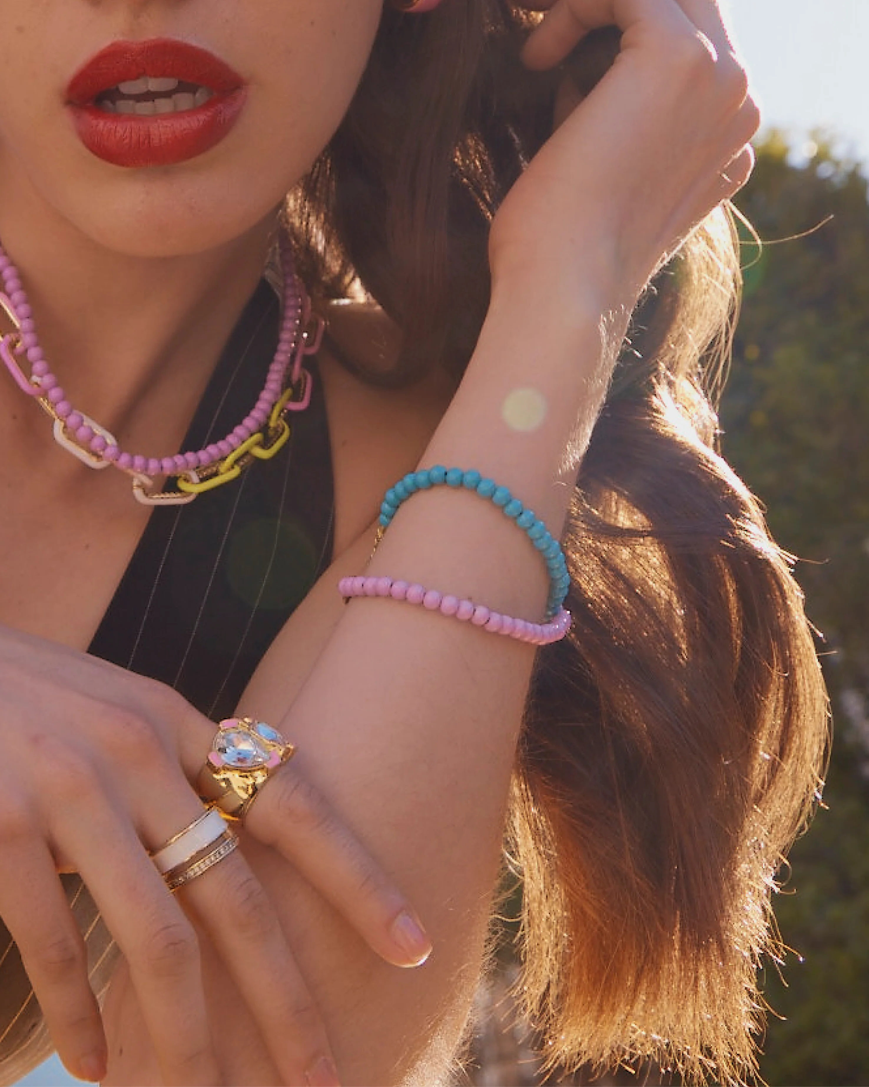 CANDY ENAMEL BEADS BRACELET - Image 3